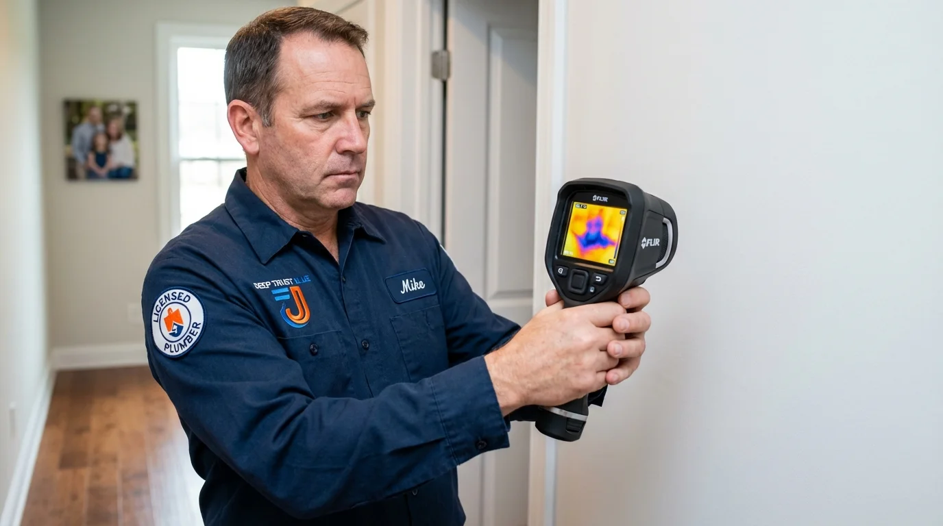 Thermal imaging leak detection by Johns Plumbing LLC in Altoona